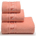 Полотенце банное 50х90 см, 100% хлопок, 460 г/м2, Elegance, Cleanelly, персик, 134, Россия, ПЦ-2601-116 1сорт - фото 2