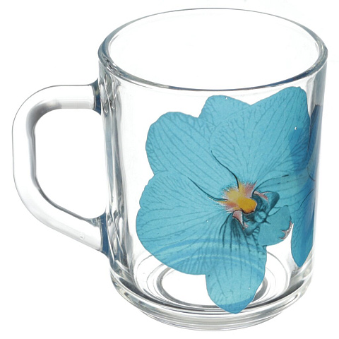 Кружка стекло, 200 мл, Green Tea Орхидея синяя, ОСЗ, 07с1335