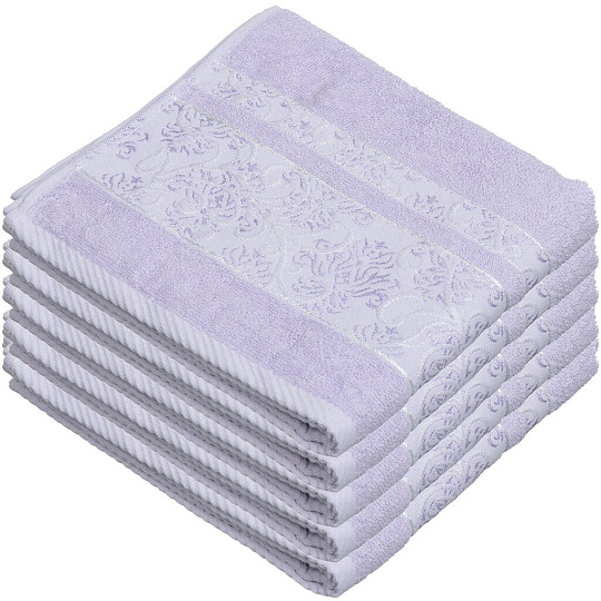 Полотенце банное 70х140 см, 380 г/м2, махра, Sarmasik, Brielle, бледно-фиолетовое, Турция, 1217-62431