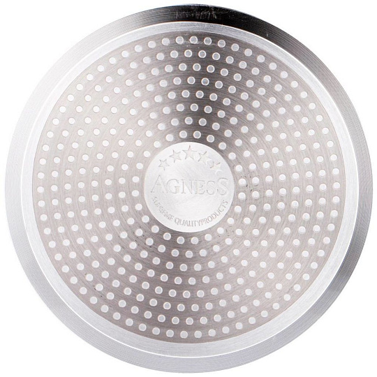 Сковорода блинная Agness &quot;spicy&quot; с &quot;мраморным&quot; антипригар.покрытием 22 см. цвет: оливковый, 947-545