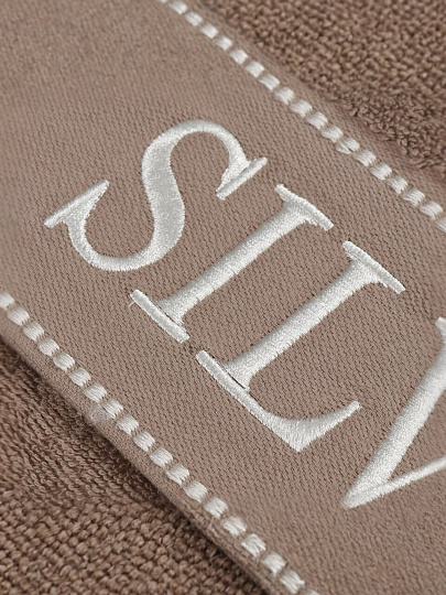 Полотенце банное 100х150 см, 100% хлопок, 450 г/м2, Модный штрих, Silvano, кофейное, Турция, FT-7-100-1381