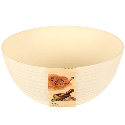 Салатник пластик, круглый, 9.6 см, 2.3 л, Cardamom, Sugar&amp;amp;Spice, SE400110, в ассортименте