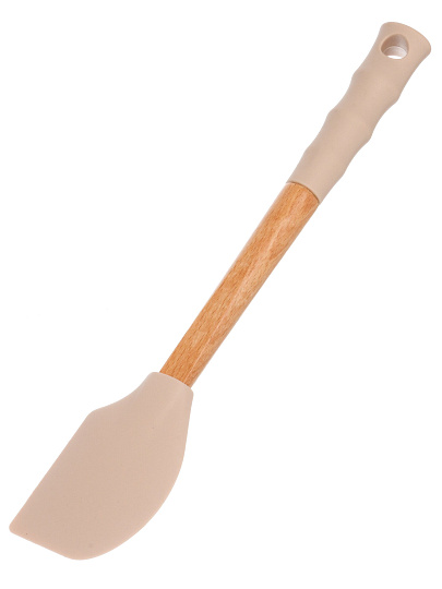 Лопатка кулинарная силикон-бамбук , см, навеска, Daniks, Безе, Y4-9600