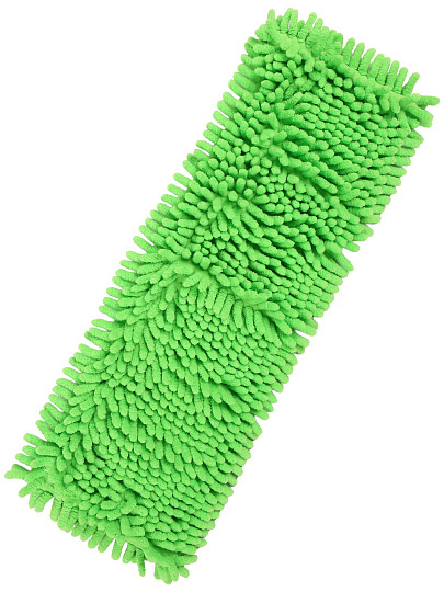Сменный блок для швабры микрофибра, 42х12 см, вермишель, прямоугольный, лайм, Марья Искусница