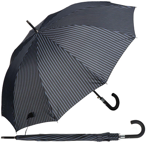 Зонт для мужчин, механический, трость, 10 спиц, 65 см, металл, полиэстер, в ассортименте, 2013T-1/302-273