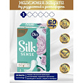 Прокладки женские Ola, Silk sense light Белый пион, ежедневные, 60 шт, стринг-мультиформ - фото 2