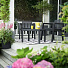 Мебель садовая Emily Balkony Set with cushions, графит, стол, 65х47х42 см, 2 стула, подушка серая, 17209814ГР - фото 2