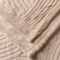 Плед евро, 200х220 см, 100% полиэстер, Silvano, Бисквит, светло-бежевый - фото 3