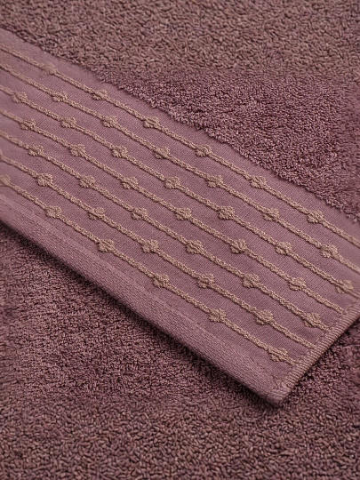 Полотенце банное 70х140 см, 100% хлопок, 470 г/м2, Дафна, темно-сиреневое, Узбекистан, 311670140
