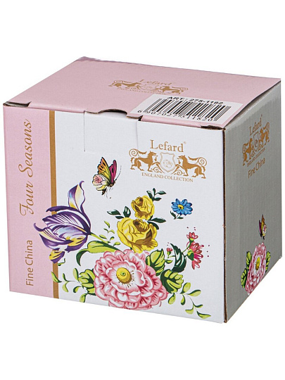 Кружка фарфор, 420 мл, Времена года, Lefard, мятная