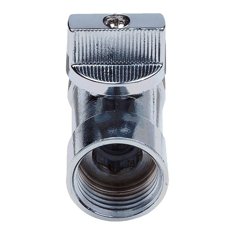 Кран для бытовых приборов, 1/2", г-г, прямой, хром, AquaLink