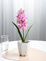 Цветок искусственный декоративный, Гиацинт, в кашпо, 40 см, A300129