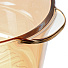 Кастрюля для микроволновой печи стекло, 2.5 л, с крышкой, крышка стекло, Y6-6482, мед - фото 2