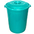 Бак для мусора пластик, 90 л, с крышкой, 54.5х54.5х64 см, в ассортименте, Милих, 01090 - фото 3