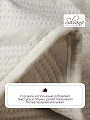 Покрывало евро, 200х220 см, 100% полиэстер, стеганое, Silvano, Модерн, молочное - фото 4