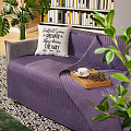 Покрывало 2-спальное, 200х180 см, 100% полиэстер, стеганое, Silvano, Жатка Элит, фиолетовое, AI-0404011