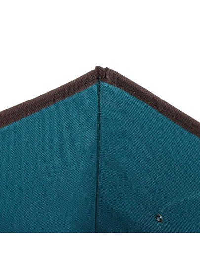 Кофр для хранения, 1 секция, с крышкой, складной, 27х20х16 см, нетканое полотно, с ручкой, с крышкой, зеленый, Y4-7831