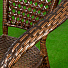 Мебель садовая Green Days, коричневая глазурь, стол, 80х80х73 см, 4 кресла, 150 кг, SYA2116 - фото 10