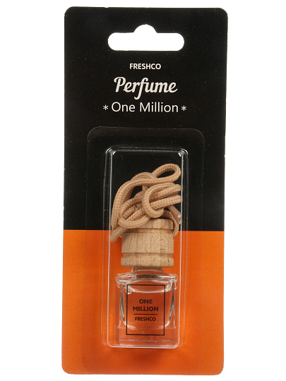 Ароматизатор в машину подвесной, бочонок, Freshco, Perfume One Million, AR1FP004