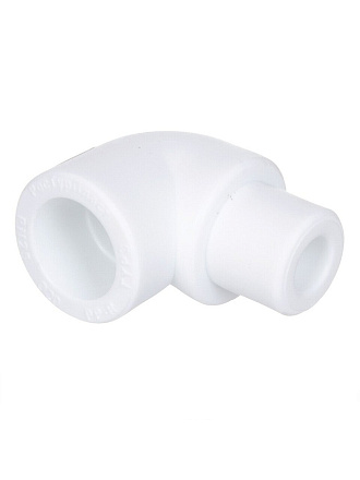 Уголок полипропилен, d20 мм, 90 °, внутренняя/наружная, белый, Valfex