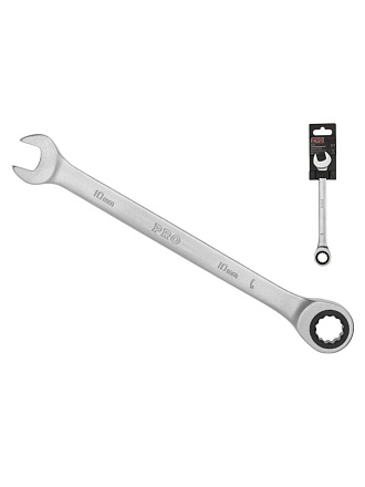 Ключ комбинированный трещоточный, Pro Startul, 10 мм, сатинированный, PRO-7010