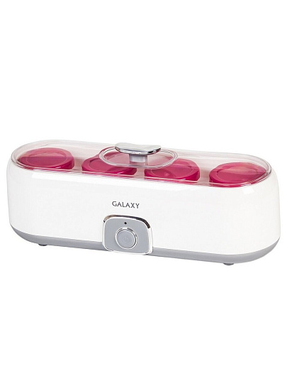 Йогуртница Galaxy Line, GL 2696, 20 Вт, 0.72 л, 4 емкости, с крышками, гл2696