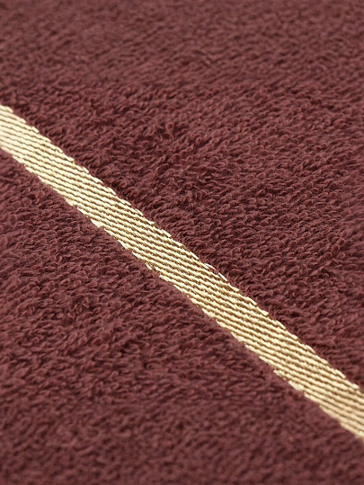 Полотенце банное 70х140 см, 100% хлопок, 420 г/м2, Азия, Barkas, коричневое, Узбекистан