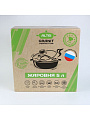 Жаровня алюминий, 30 см, 5 л, антипригарное покрытие, Алтей, Granit Perfection black, 09-0550-310, с крышкой - фото 5
