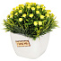Цветок искусственный декоративный Композиция желтых цветов, в кашпо, 13 см, Y6-2063 - фото 2