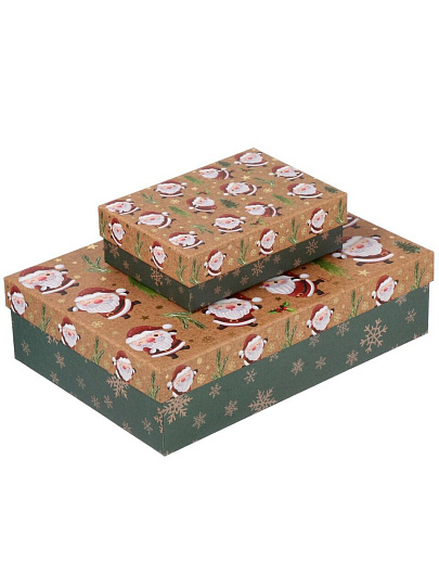 Коробка подарочная картон, 33х23.5х9 см, в ассортименте, Новый год, A470108