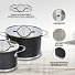 Набор посуды нержавеющая сталь, 4 предмета, кастрюли 2.1, 3.9 л, Daniks, Денвер, GS-01337RBY-4PC - фото 11