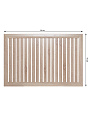 Экран для радиатора, МДФ, 900х600 мм, дуб сонома, реечный, Стильный Дом - фото 2