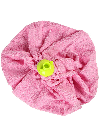 Сменный блок для швабры микрофибра, круглый, розовый, Умничка, Юбка, M-150/C