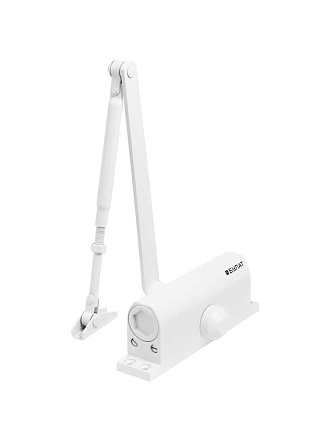 Доводчик дверной Булат, Ultimate ДД-120 A-W, -42°C + 50°C °C, морозостойкий, 140 кг, белый, 14926