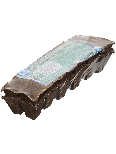 Горшок торфяной 50х50 мм, 24 шт, прямоугольный, Умный огород