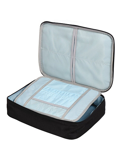 Органайзер для хранения документов, 37х27х10 см, черный, Org-01