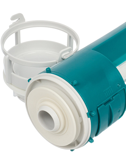 Клапан для бачка унитаза пластик, однорежимный, кнопочный, белый, сливной, Инкоэр, СБкпм-Б Р