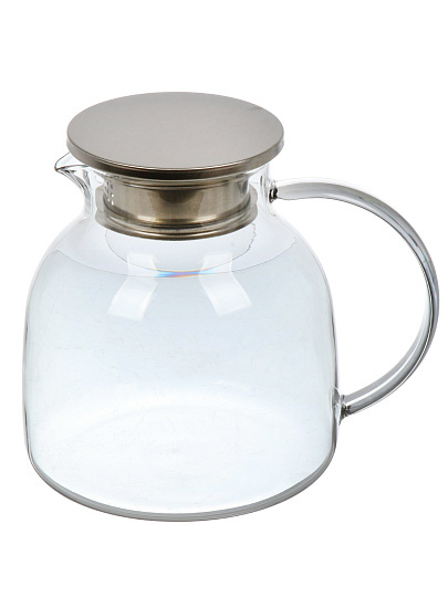 Кувшин стекло, 1.35 л, с крыш, ТМ Глория, Bonjart, 27035