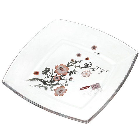 Тарелка обеденная стеклянная, 265 мм, Sakura 54087SLBD Pasabahce