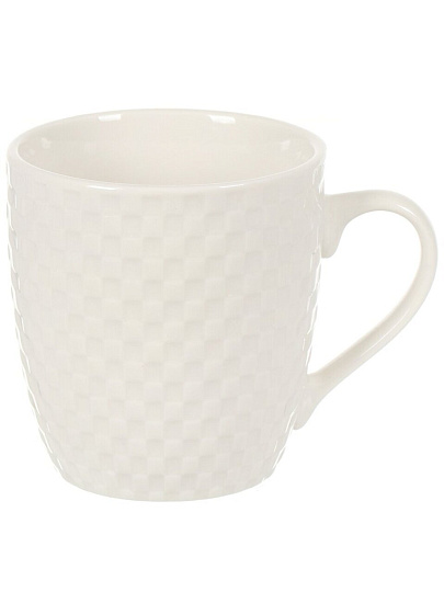 Кружка керамика, 3 шт, 220 мл, Шахматка белая, Y4-3581