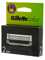 Сменные кассеты для бритв Gillette, Labs, для мужчин, 2 шт