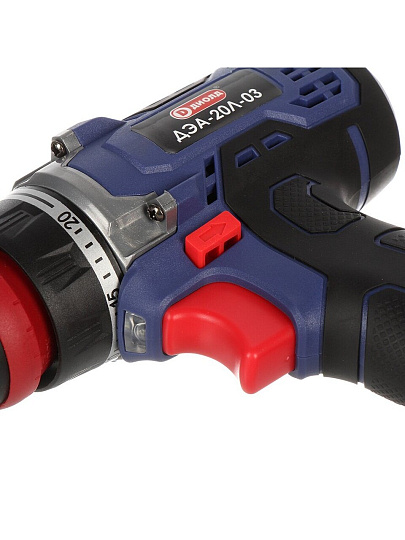 Дрель-шуруповерт аккумуляторный, Диолд, ДЭА-20Л-03, бесщеточный, 20 В, кейс, 10300152