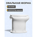 Унитаз Оскольская керамика, Дачный, выпуск в пол, пластиковое сиденье - фото 8