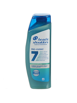 Шампунь Head & Shoulders, Pro-Expert 7в1, против перхоти, 300 мл, Снятие сильного зуда