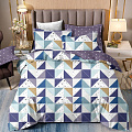 Постельное белье 2-сп, пр200х220, 2н70х70, п175х215, CL HOME, макопопл, Mako Poplin, Геометрия - фото 2