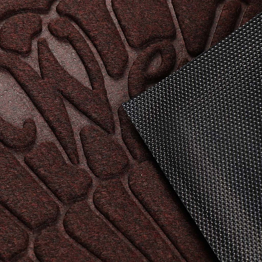 Коврик грязезащитный придверный, 40х60 см, коричневый, SUNSTEP™, Velour, 37-941