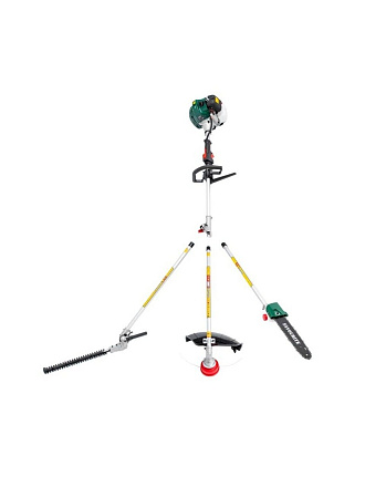 Садовый многофункциональный инструмент бензиновый, Favourite, BT 56KIT, 133305633, 3.3 л.с., 56 куб.см, D-ручка, леска/диск, разборный вал