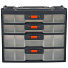 Ящик-органайзер для инструментов и метизов, 31х15х26.2 см, пластик, Blocker, Expert, пластиковый замок, 4 секции, BR3789 - фото 2