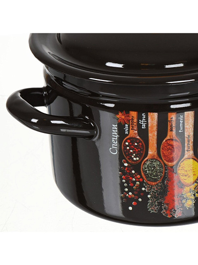 Набор посуды эмалированная сталь, 6 предметов, кастрюли 2,3,4 л, Керченский металлургический завод, Карри-1 эксклюзив