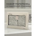 Набор полотенец 2 шт, 50х90, 70х140 см, 100% хлопок, 480 г/м2, Silvano, Эмми, серо-ментоловый, Турция - фото 20